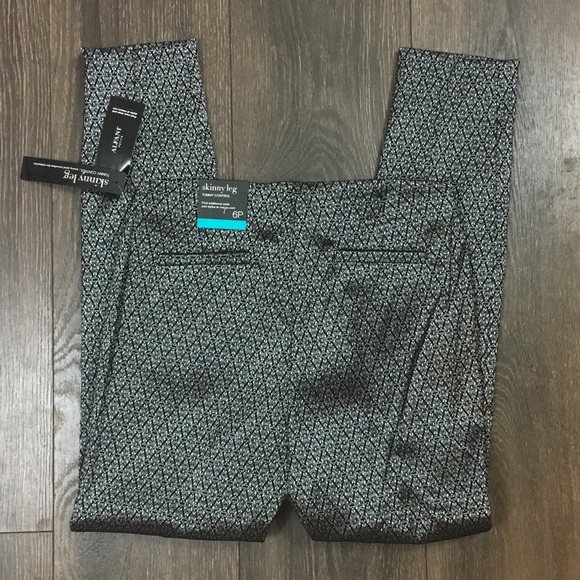 Alfani  MetallicSilver/Black Skinny Trousers - Picture 4 of 8